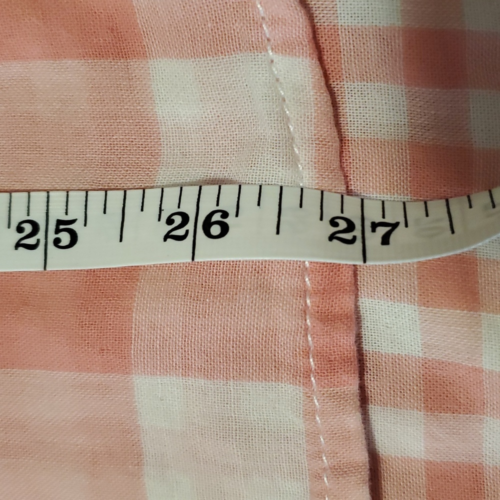G. H. Bass & Co Pink And White Plaid Casual Cotton Button Down Shirt S - Picture 6 of 8